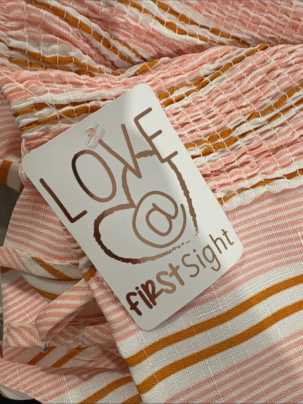 Pink Striped Bow-Front Sundress